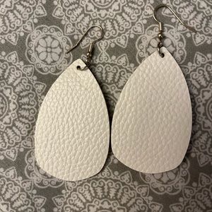 Handmade Faux Leather Earrings